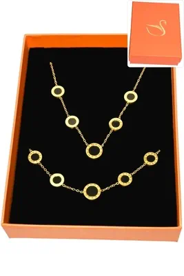 Coffret chiffre romain parure bijoux collection hervé aliex Or