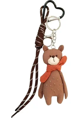 porte-cle ours porte-sac Argent