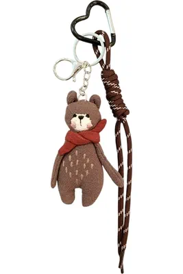 porte-cle ours porte-sac Argent