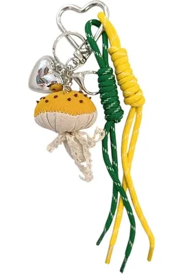 porte-cle coeur porte-sac Argent