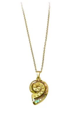 Pendentif coquillage Or