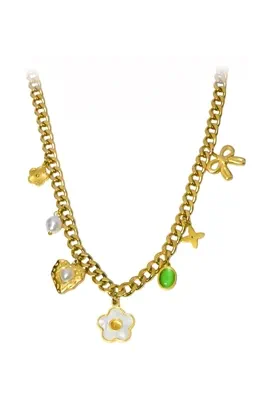 Collier breloque fleur Or