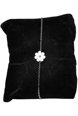 Bracelet fleur Argent