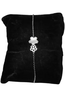 Bracelet fleur Argent