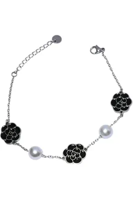 Bracelet fleur Argent