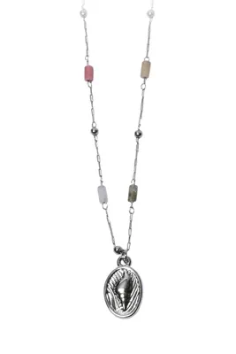 Collier flamme olympique Argent