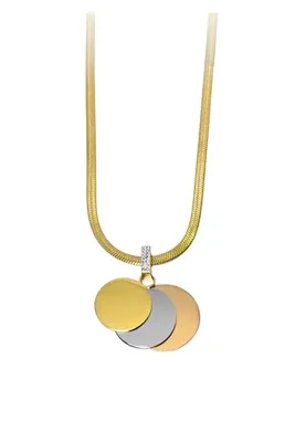 Collier tricolore Or