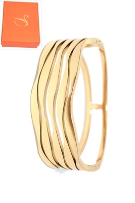 Coffret cadeaux jonc bracelet Or