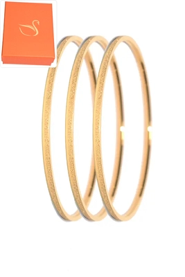 Coffret cadeaux jonc trio Or