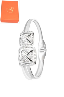 Coffret cadeaux jonc pyramide Argent
