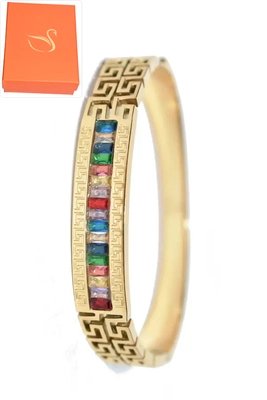 Coffret cadeaux jonc multicolore Or