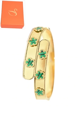 Coffret cadeaux jonc fleur Or