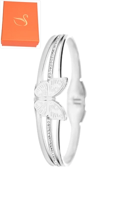 Coffret cadeaux jonc papillon Argent