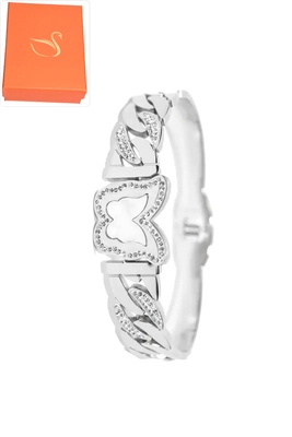 Coffret cadeaux jonc papillon Argent