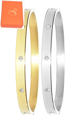 Coffret cadeaux jonc bracelet Or