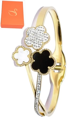 Coffret cadeaux jonc fleur Or