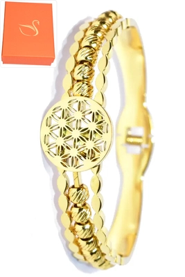Coffret cadeaux jonc bracelet Or