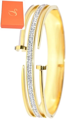 Coffret cadeaux jonc bracelet Or