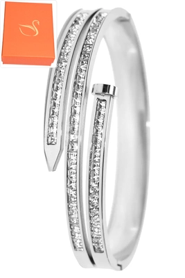 Coffret cadeaux jonc bracelet Argent