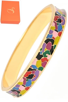 Coffret cadeaux jonc émail Or