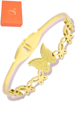 Coffret cadeaux jonc papillon Or