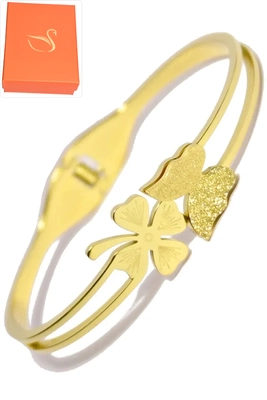Coffret cadeaux jonc papillon Or