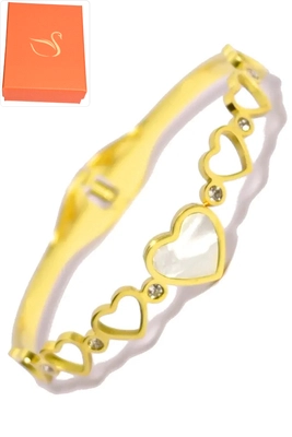Coffret cadeaux jonc coeur Or