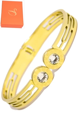 Coffret cadeaux jonc chiffre romain Or