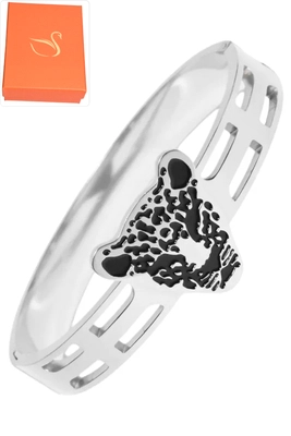 Coffret cadeaux jonc félin Argent