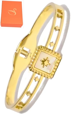 Coffret cadeaux jonc étoile Or