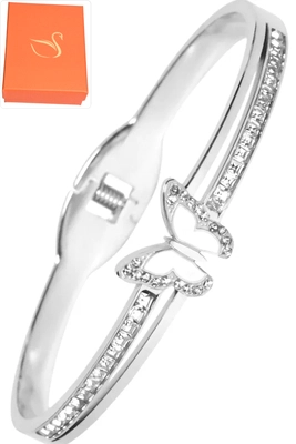 Coffret cadeaux jonc papillon Argent