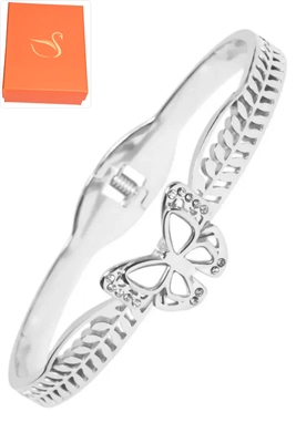 Coffret cadeaux jonc papillon Argent 4DF636 