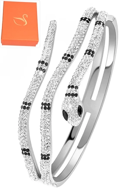 Coffret cadeaux jonc serpent Argent