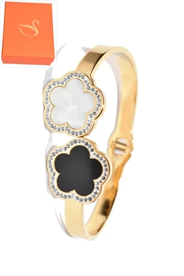 Coffret cadeaux jonc fleur Or