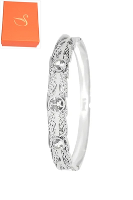 Coffret cadeaux jonc les trois diamants Argent
