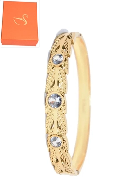 Coffret cadeaux jonc les trois diamants Or