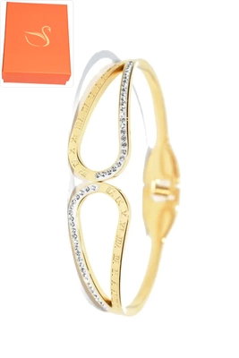 Coffret cadeaux jonc bracelet Or
