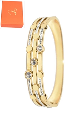 Coffret cadeaux jonc bracelet Or