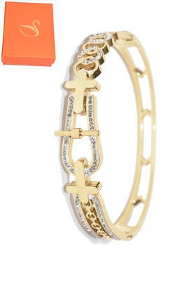 Coffret cadeaux jonc bracelet Or