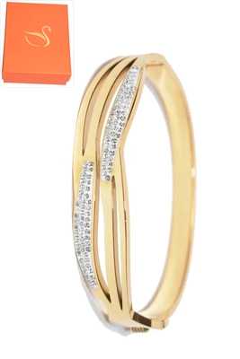 Coffret cadeaux jonc bracelet Or