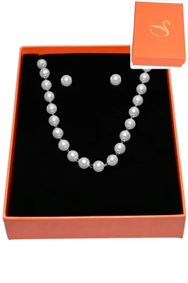 Coffret perle  parure bijoux collection hervé aliex Argent
