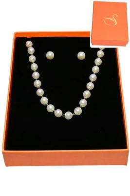 Coffret perle parure bijoux collection hervé aliex Or