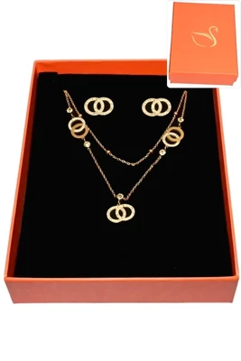 Coffret infini parure bijoux collection hervé aliex Or