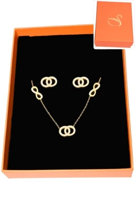 Coffret infini parure bijoux collection hervé aliex Or