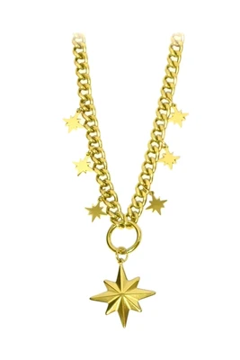 Collier breloque étoile Or