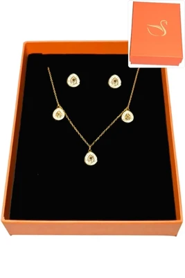 Coffret goutte parure bijoux collection hervé aliex Or