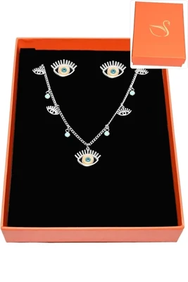 Coffret oeil de Fatma parure bijoux collection hervé aliex Argent