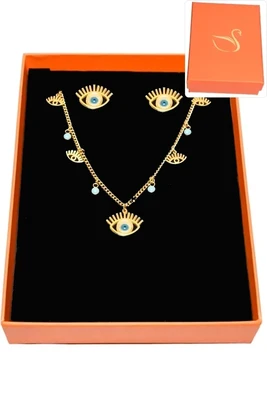 Coffret oeil de Fatma parure bijoux collection hervé aliex Or