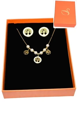 Coffret arbre de la vie parure bijoux collection hervé aliex Or