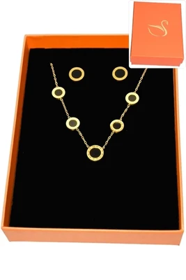 Coffret chiffre romain parure bijoux collection hervé aliex Or